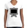 Women's Fine Jersey V-Neck Tee Thumbnail