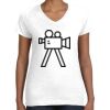 Women's Fine Jersey V-Neck Tee Thumbnail