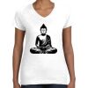 Women's Fine Jersey V-Neck Tee Thumbnail