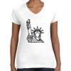 Women's Fine Jersey V-Neck Tee Thumbnail