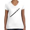 Women's Fine Jersey V-Neck Tee Thumbnail