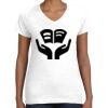 Women's Fine Jersey V-Neck Tee Thumbnail