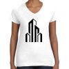 Women's Fine Jersey V-Neck Tee Thumbnail