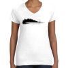 Women's Fine Jersey V-Neck Tee Thumbnail