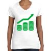 Women's Fine Jersey V-Neck Tee Thumbnail