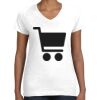 Women's Fine Jersey V-Neck Tee Thumbnail
