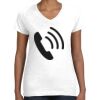 Women's Fine Jersey V-Neck Tee Thumbnail