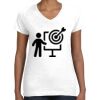 Women's Fine Jersey V-Neck Tee Thumbnail