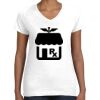 Women's Fine Jersey V-Neck Tee Thumbnail