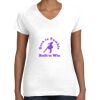 Women's Fine Jersey V-Neck Tee Thumbnail