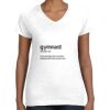 Women's Fine Jersey V-Neck Tee Thumbnail