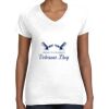 Women's Fine Jersey V-Neck Tee Thumbnail