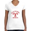 Women's Fine Jersey V-Neck Tee Thumbnail