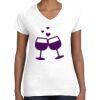 Women's Fine Jersey V-Neck Tee Thumbnail