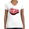 Women's Fine Jersey V-Neck Tee Thumbnail