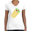 Women's Fine Jersey V-Neck Tee Thumbnail