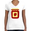 Women's Fine Jersey V-Neck Tee Thumbnail