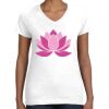 Women's Fine Jersey V-Neck Tee Thumbnail