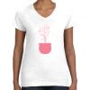 Women's Fine Jersey V-Neck Tee Thumbnail