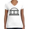 Women's Fine Jersey V-Neck Tee Thumbnail