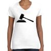 Women's Fine Jersey V-Neck Tee Thumbnail