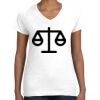 Women's Fine Jersey V-Neck Tee Thumbnail