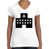 Women's Fine Jersey V-Neck Tee Thumbnail