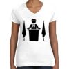 Women's Fine Jersey V-Neck Tee Thumbnail