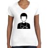 Women's Fine Jersey V-Neck Tee Thumbnail