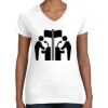 Women's Fine Jersey V-Neck Tee Thumbnail