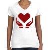 Women's Fine Jersey V-Neck Tee Thumbnail