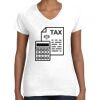 Women's Fine Jersey V-Neck Tee Thumbnail
