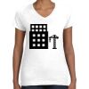 Women's Fine Jersey V-Neck Tee Thumbnail
