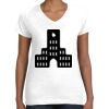 Women's Fine Jersey V-Neck Tee Thumbnail