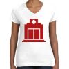 Women's Fine Jersey V-Neck Tee Thumbnail