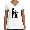 Women's Fine Jersey V-Neck Tee Thumbnail