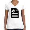 Women's Fine Jersey V-Neck Tee Thumbnail