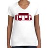 Women's Fine Jersey V-Neck Tee Thumbnail