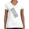 Women's Fine Jersey V-Neck Tee Thumbnail