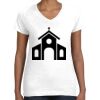 Women's Fine Jersey V-Neck Tee Thumbnail