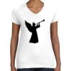 Women's Fine Jersey V-Neck Tee Thumbnail