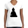 Women's Fine Jersey V-Neck Tee Thumbnail