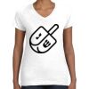 Women's Fine Jersey V-Neck Tee Thumbnail