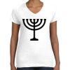 Women's Fine Jersey V-Neck Tee Thumbnail