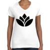 Women's Fine Jersey V-Neck Tee Thumbnail