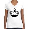 Women's Fine Jersey V-Neck Tee Thumbnail