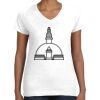 Women's Fine Jersey V-Neck Tee Thumbnail