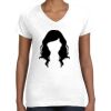 Women's Fine Jersey V-Neck Tee Thumbnail