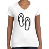 Women's Fine Jersey V-Neck Tee Thumbnail