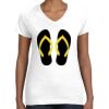 Women's Fine Jersey V-Neck Tee Thumbnail